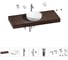 Комплект мебели для ванной комнаты с раковиной Wellsee Genuine Tree 201016411 1