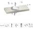 Комплект мебели для ванной комнаты с раковиной Wellsee Genuine Tree 201015871 1