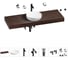 Комплект мебели для ванной комнаты с раковиной Wellsee Genuine Tree 201016532 1
