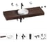 Комплект мебели для ванной комнаты с раковиной Wellsee Genuine Tree 201016052 1