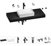 Комплект мебели для ванной комнаты с раковиной Wellsee Genuine Tree 201017532
