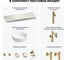 Комплект мебели для ванной комнаты с раковиной Wellsee Genuine Tree 201015993 8