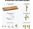 Комплект мебели для ванной комнаты с раковиной Wellsee Genuine Tree 201016513 8