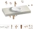 Комплект мебели для ванной комнаты с раковиной Wellsee Genuine Tree 201015754 1