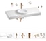 Комплект мебели для ванной комнаты Wellsee Genuine Tree с раковиной 201015954 1