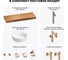 Комплект мебели для ванной комнаты с раковиной Wellsee Genuine Tree 201016034 8