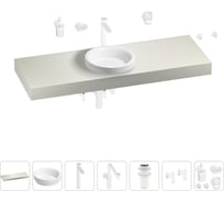 Комплект мебели для ванной комнаты с раковиной Wellsee Genuine Tree 201015995