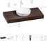 Комплект мебели для ванной комнаты с раковиной Wellsee Genuine Tree 201016295 1