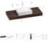 Комплект мебели для ванной комнаты с раковиной Wellsee Genuine Tree 201017495 1