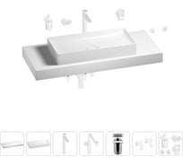 Комплект мебели для ванной комнаты Wellsee Genuine Tree с раковиной 201017875