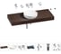 Комплект мебели для ванной комнаты с раковиной Wellsee Genuine Tree 201016421 1
