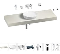 Комплект мебели для ванной комнаты с раковиной Wellsee Genuine Tree 201016481