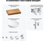 Комплект мебели для ванной комнаты Wellsee Genuine Tree с раковиной 201016161 8