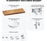 Комплект мебели для ванной комнаты с раковиной Wellsee Genuine Tree 201016521 8
