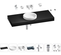 Комплект мебели для ванной комнаты Wellsee Genuine Tree с раковиной 201015981