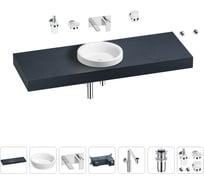 Комплект мебели для ванной комнаты Wellsee Genuine Tree с раковиной 201016021