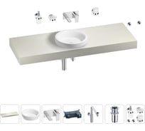 Комплект мебели для ванной комнаты с раковиной Wellsee Genuine Tree 201016001