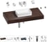 Комплект мебели для ванной комнаты с раковиной Wellsee Genuine Tree 201016971 1