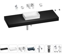 Комплект мебели для ванной комнаты с раковиной Wellsee Genuine Tree 201017181