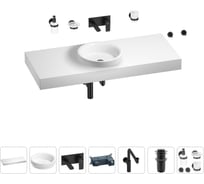 Комплект мебели для ванной комнаты Wellsee Genuine Tree с раковиной 201015962