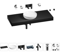 Комплект мебели для ванной комнаты Wellsee Genuine Tree с раковиной 201016462