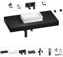 Комплект мебели для ванной комнаты с раковиной Wellsee Genuine Tree 201017002