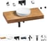 Комплект мебели для ванной комнаты Wellsee Genuine Tree с раковиной 201016282 1