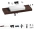 Комплект мебели для ванной комнаты с раковиной Wellsee Genuine Tree 201017982 1