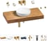 Комплект мебели для ванной комнаты Wellsee Genuine Tree с раковиной 201016283 1