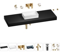 Комплект мебели для ванной комнаты с раковиной Wellsee Genuine Tree 201017183