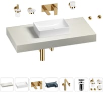 Комплект мебели для ванной комнаты с раковиной Wellsee Genuine Tree 201016928