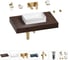 Комплект мебели для ванной комнаты с раковиной Wellsee Genuine Tree 201016883 1