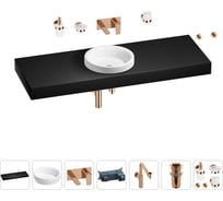 Комплект мебели для ванной комнаты Wellsee Genuine Tree с раковиной 201016104