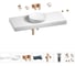 Комплект мебели для ванной комнаты Wellsee Genuine Tree с раковиной 201016444 1