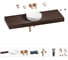 Комплект мебели для ванной комнаты с раковиной Wellsee Genuine Tree 201016544 1