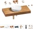 Комплект мебели для ванной комнаты Wellsee Genuine Tree с раковиной 201016284 1