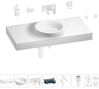 Комплект мебели для ванной комнаты с раковиной Wellsee Genuine Tree 201015845