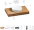 Комплект мебели для ванной комнаты Wellsee Genuine Tree с раковиной 201016165 1