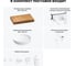 Комплект мебели для ванной комнаты Wellsee Genuine Tree с раковиной 201016165 8