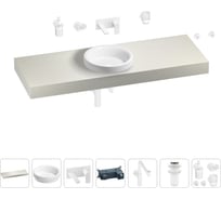 Комплект мебели для ванной комнаты с раковиной Wellsee Genuine Tree 201016005