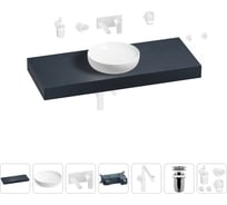 Комплект мебели для ванной комнаты с раковиной Wellsee Genuine Tree 201016385