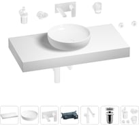 Комплект мебели для ванной комнаты с раковиной Wellsee Genuine Tree 201016325