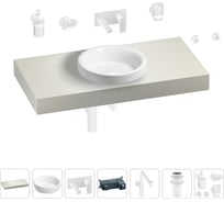 Комплект мебели для ванной комнаты с раковиной Wellsee Genuine Tree 201015765