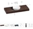Комплект мебели для ванной комнаты с раковиной Wellsee Genuine Tree 201016425 1