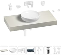 Комплект мебели для ванной комнаты с раковиной Wellsee Genuine Tree 201016245