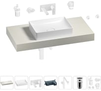 Комплект мебели для ванной комнаты с раковиной Wellsee Genuine Tree 201017325