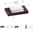 Комплект мебели для ванной комнаты с раковиной Wellsee Genuine Tree 201017265 1