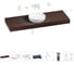 Комплект мебели для ванной комнаты с раковиной Wellsee Genuine Tree 201016545 1