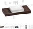 Комплект мебели для ванной комнаты с раковиной Wellsee Genuine Tree 201017385 1