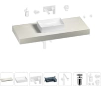 Комплект мебели для ванной комнаты с раковиной Wellsee Genuine Tree 201017020